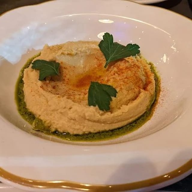 Garlic Hummus.
